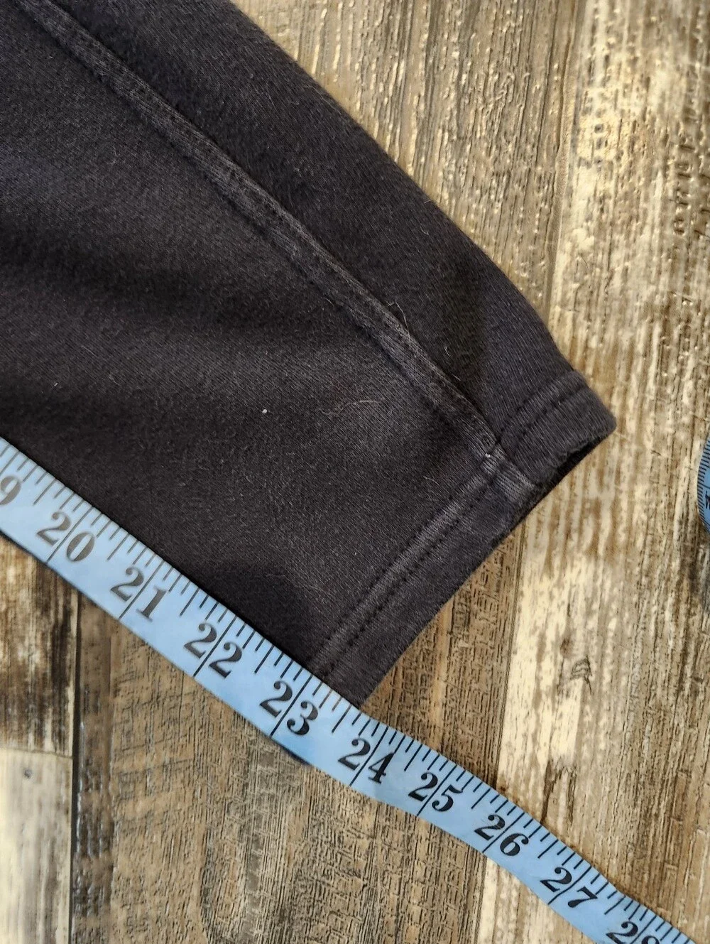 Lands’ End Serious Sweats Black Pull-On Pants Large Petite 14-16